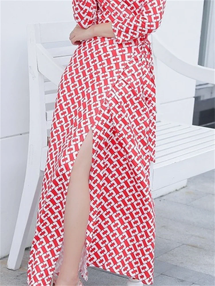 Summer Women Dress Evening Female Vintage Party Beach Women Dresses Long Vestido Bodycon Prom Sexy Skinny Y2K Print Robe Casual