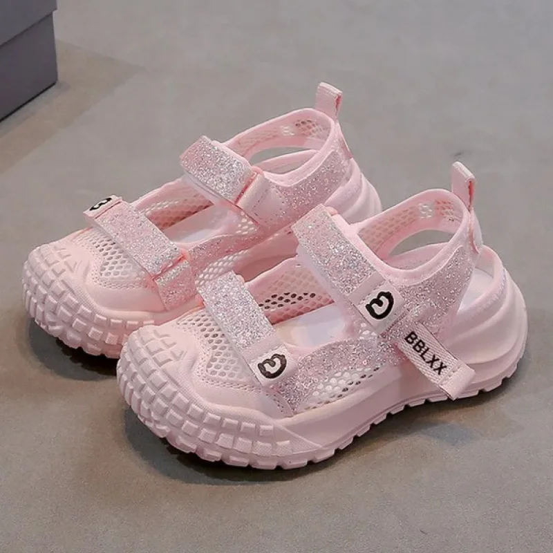 

Summer Sport Shoes For Girls Korean Style Teenager Girl's Sandals Ergonomics Anti-slippery Breathable Outdoor Running Footwear