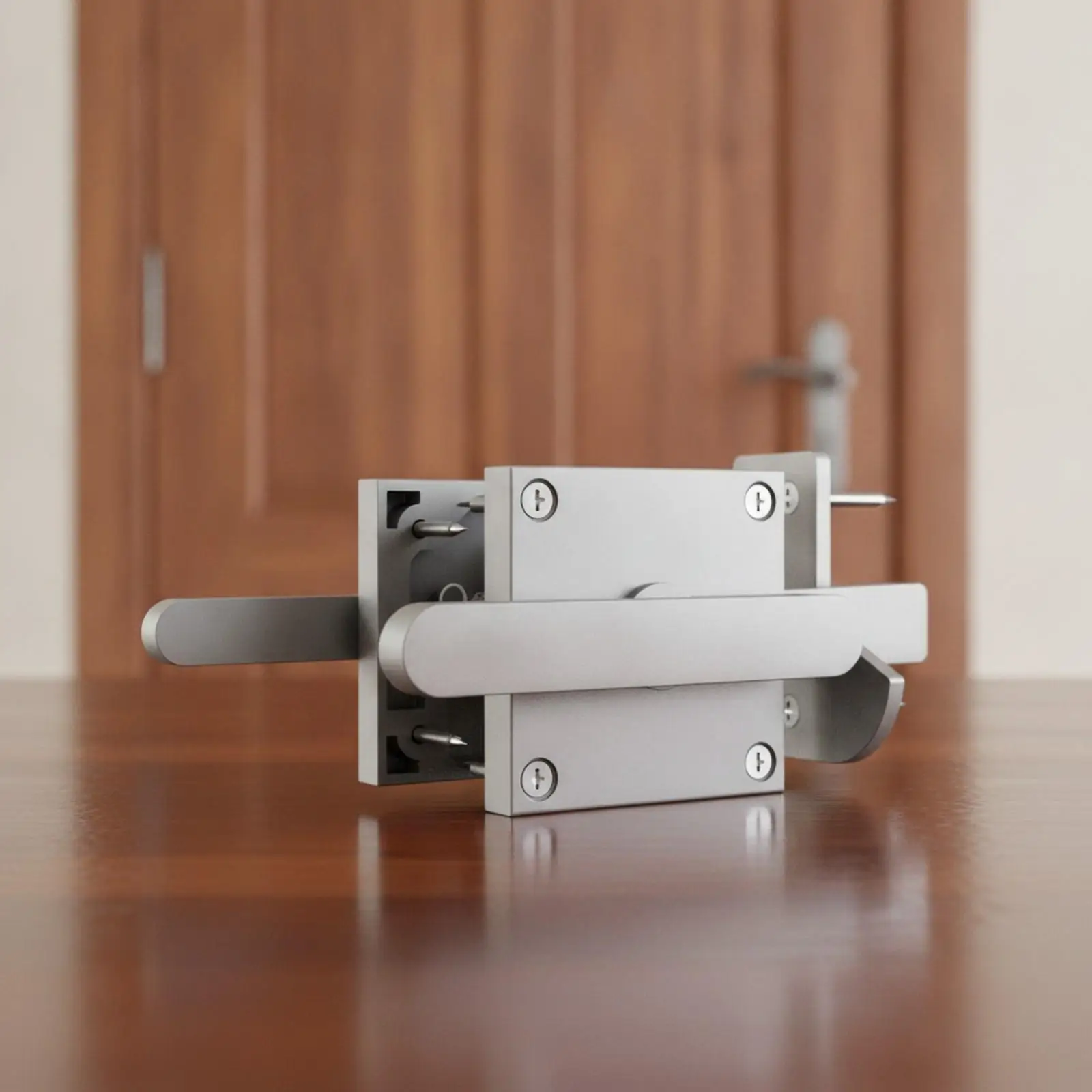 Steel Door Bolt Security Lock with Spray Coated Surface for Manual Sliding Mechanism on Home Doors