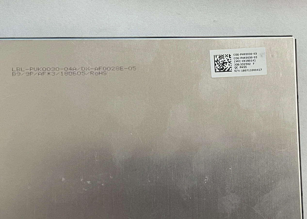 8 inch FPC-PVK0030_3-01 FPC-PVK0012_1-02 LBL-PVK0030-04A COG-PVK0030-03 Display With Touch panel Screen