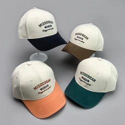 New Streetwear Kpop Embroidery Letter Men Women Baseball Hats Cotton Comfortable Color matching HipHop Casual Fashion Sport Caps