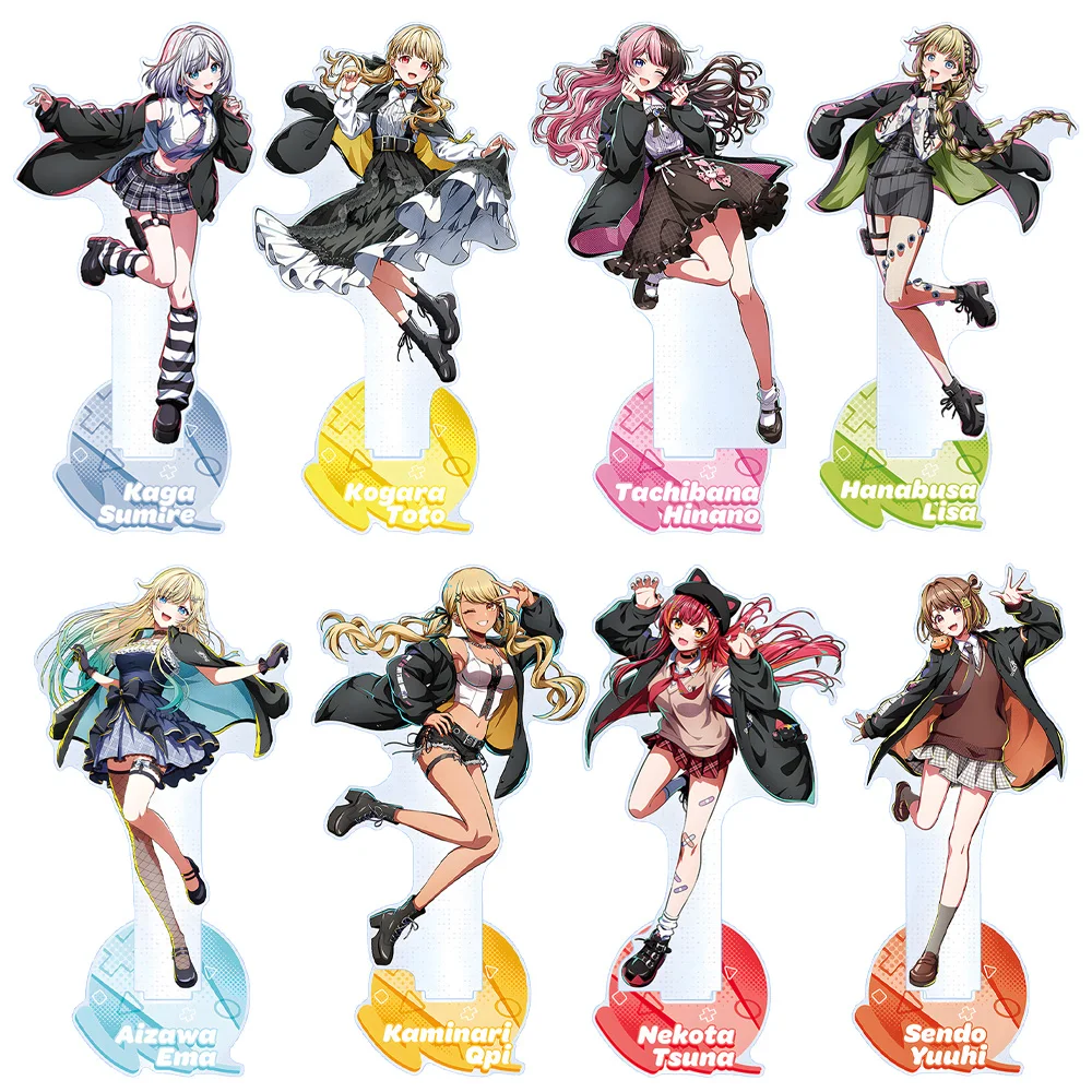 VSPO FUNtastic Girls Party kaga sumire KURUMI NOAH TOSAKI MIMI YAKUMO BENI ASUMI SENA Anime Figure Acrylic stand desk ornament