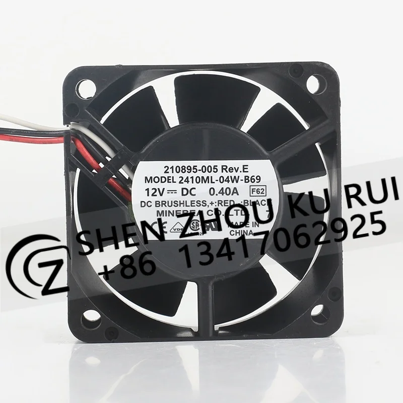 

Original NMB 5V 24V 48V DC12V 0.40A AC EC 6025 60X60X25MM 6CM Industrial computer inverter three wire 2410ML-04W-B69 cooling fan