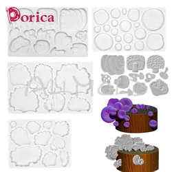 Mushroom Leaves Relief Design Silicone Mold DIY Fondant Chocolate Mould Resin Clay Model Cake Decoration Toold Kitchen Bakeware