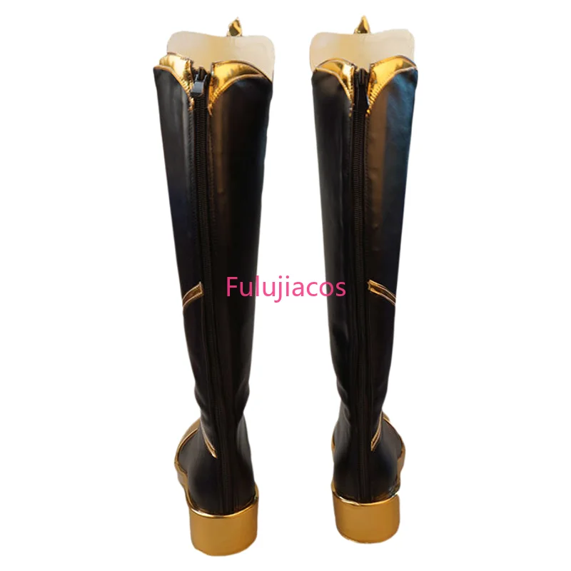 Fulujiacos Genshin Impact Aether Cosplay chaussures Anime Style chinois Halloween pour les femmes jeu