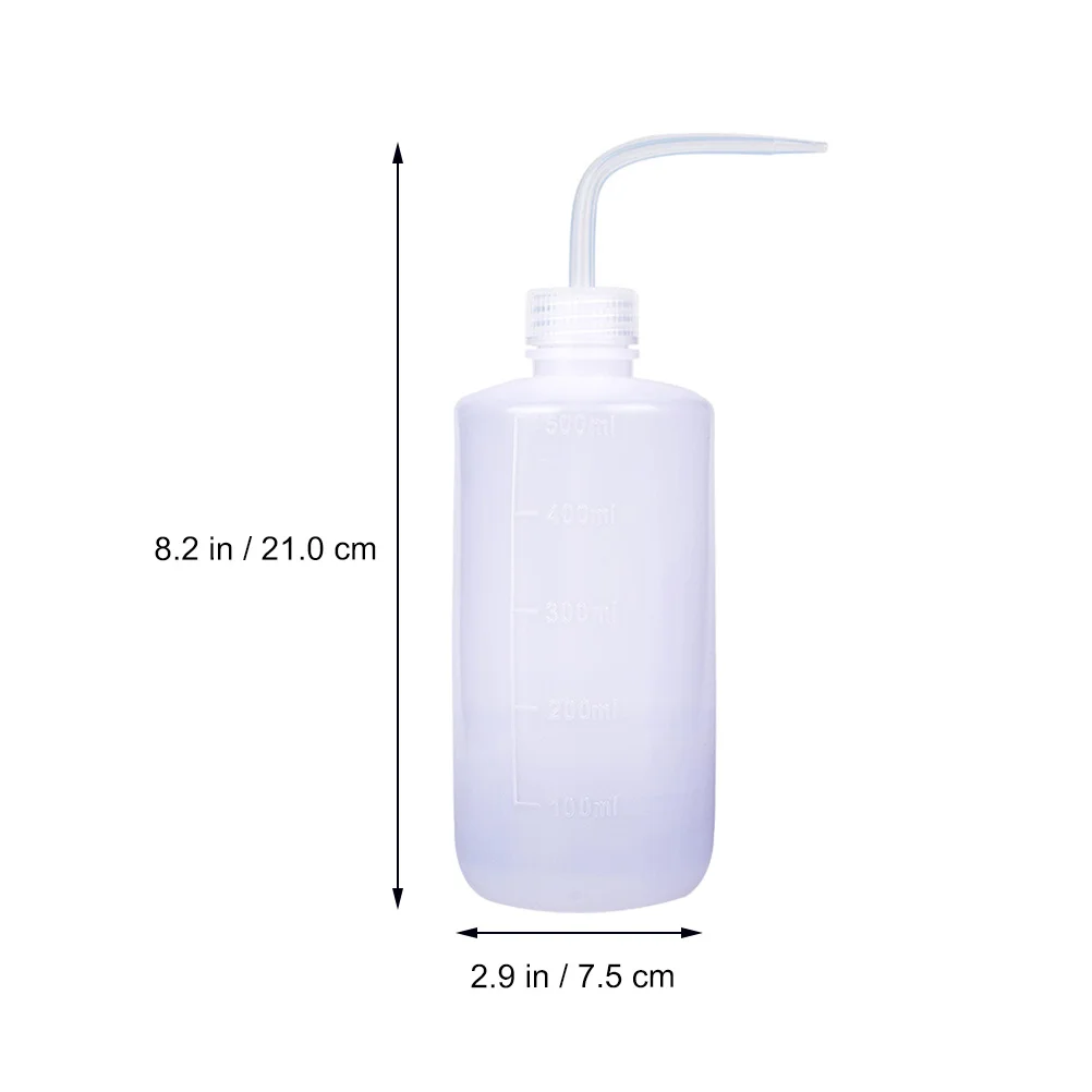 

PVC Material Large Small Bottle Squeeze Bottles Clear Scale Flow Control Bend Nozzle Environmental Laboratory