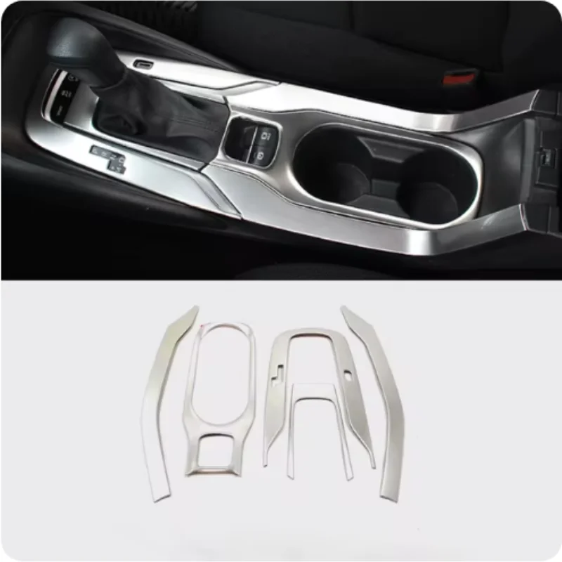 

Stainless Steel Car Gear Shift Panel Frame Protector Cover Trim Strips For Toyota Corolla E210 2019 2020 2021 2022 Accessories