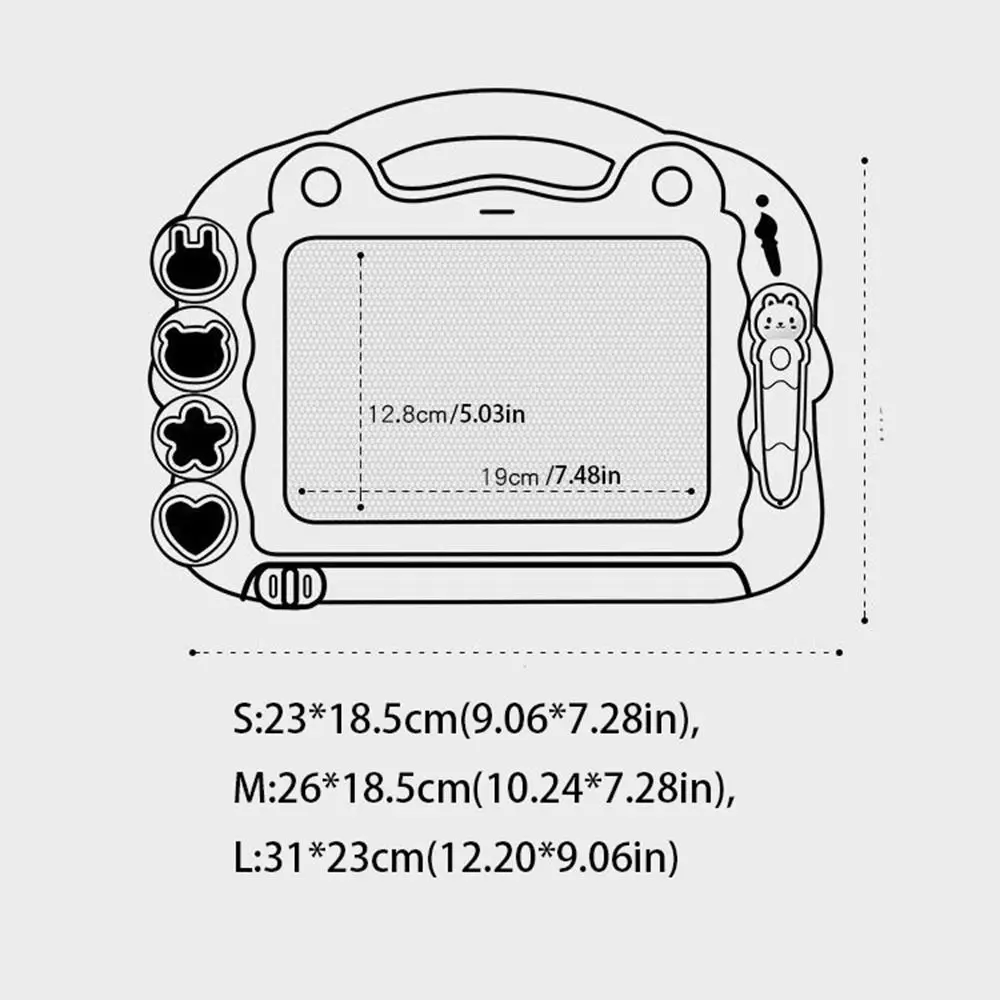 Zeichnung Vorschule Magnetische Schreibtafel Doodle Schreibblock Löschbare Magnetische Graffiti Board Zeichnung Graffiti Board