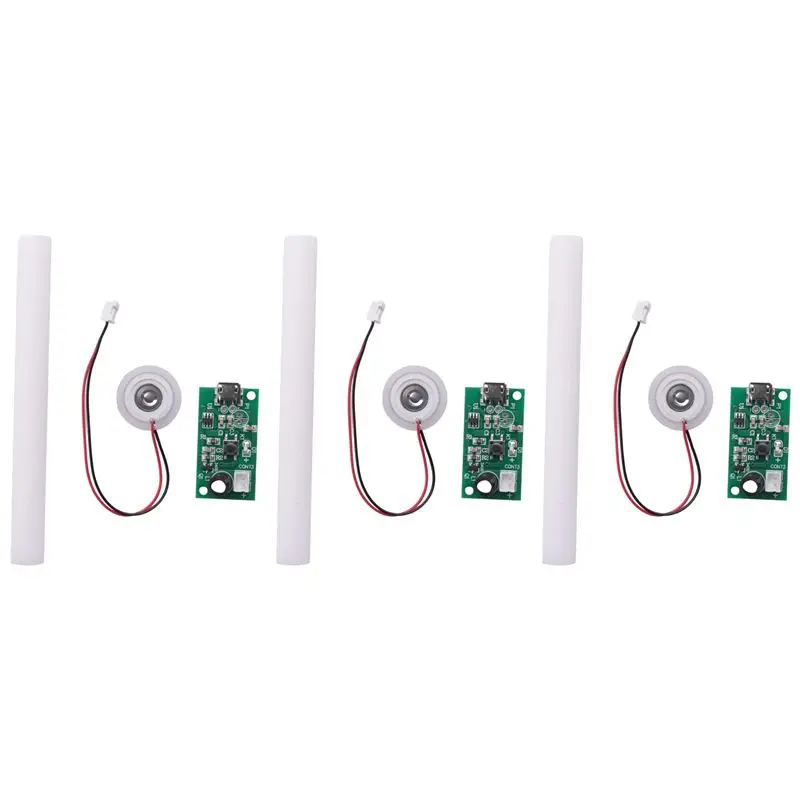 B83B-6Pcs Mist Maker Atomization Plate With 5V USB Humidifier Module Integrated Circuit Board Driver With Timing Switch