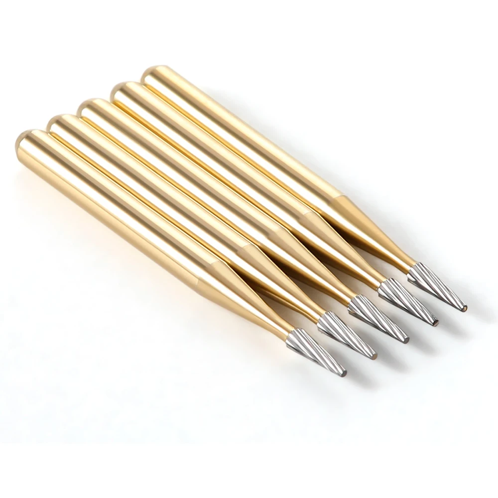 3 Boxen AZDENT Dentalbohrer aus Wolframkarbid FG-Bohrer zum Trimmen und Finishen Titan FG7114/7214/7714 für Hochgeschwindigkeits-Handstücke – Detail 2