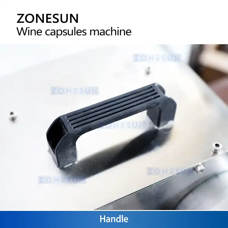 ZONESUN ZS-AC1 آلة الانكماش الحراري لكبسولة الشمبانيا برأس مزدوج