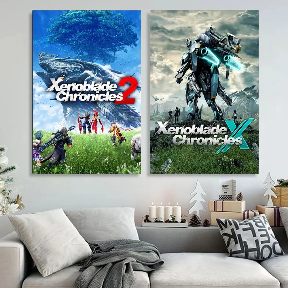 Anime Posters Xenoblade Chronicles 2 Hikari Canvas Artwork Vintage Wall Decor Unique Room Decoration High Quality Home Accents