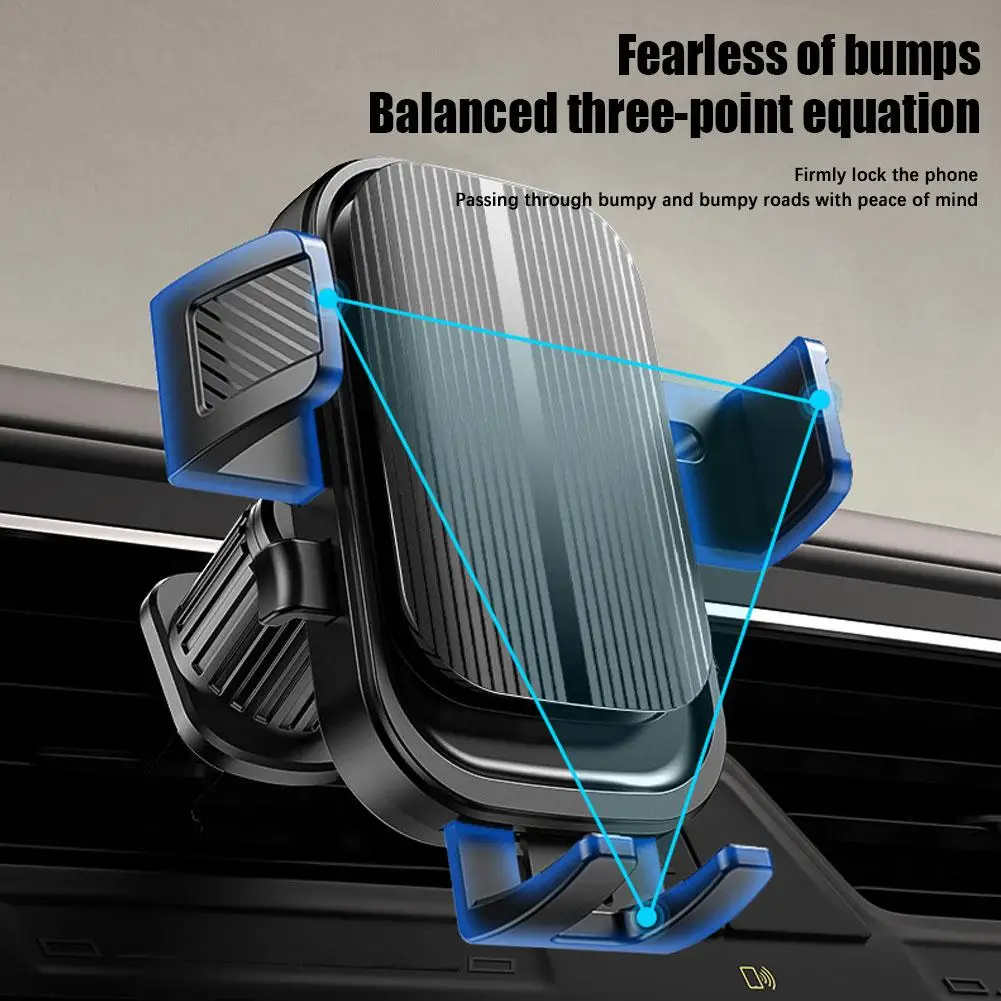 Gravity Car Phone Holder Air Vent Hook Mount Mobile Cell Phone Stand In Car GPS Support For iPhone T2R6