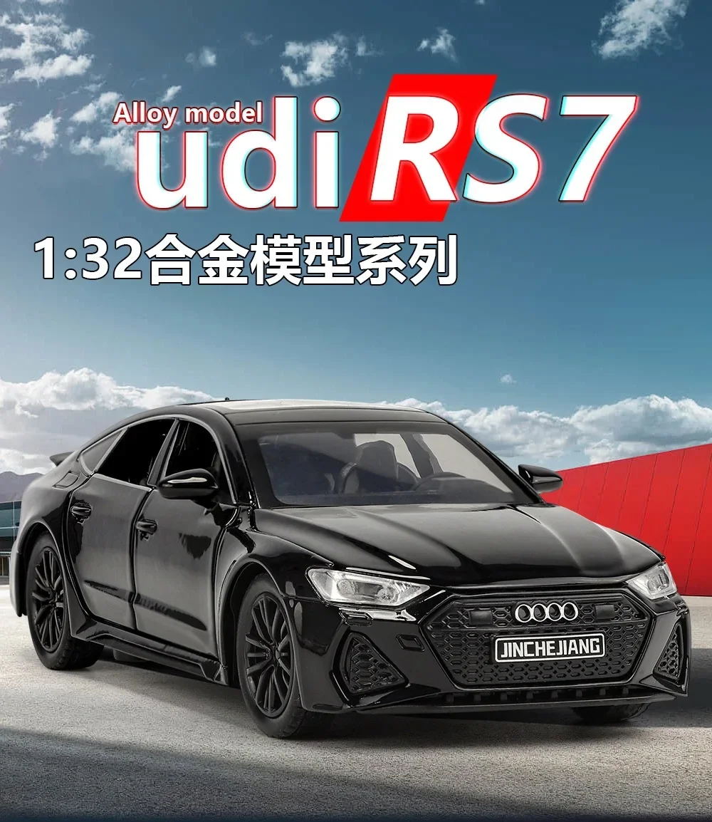 1:32 Audi RS7 Sportback Alloy Car Diecasts & Toy Vehicles Car Model Sound and light Pull back Car Toys For Kids Gifts A920