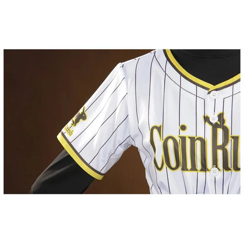 

★Halloween Cosplay Costume Game NIKKE Goddess of Victory Blanc White Stripes Baseball Uniform Wo♥ All corners of the country