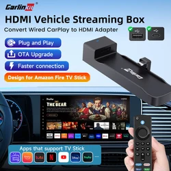 2024 HDMI Carlinkit FireDrive Link For Amazon Fire TV Stick Videos HDMI Vehicle Streaming Box Car HDMI Adapter faster connection