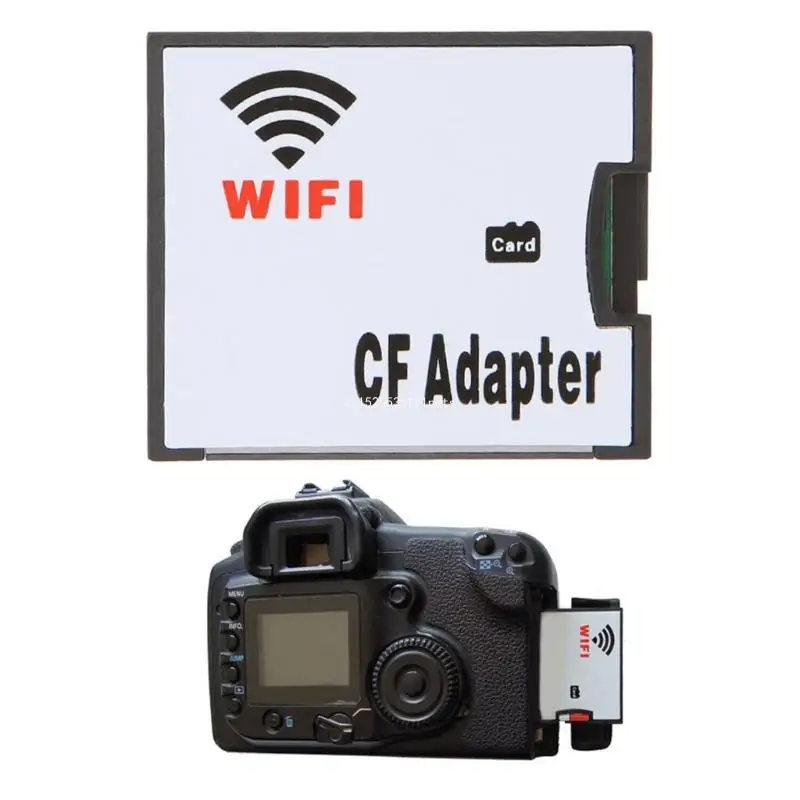 Extreme Wireless WiFi SDHC SDXC Card Slot to Type I Compact Memory Card Adapter Fits for Nikon Camera Dropship