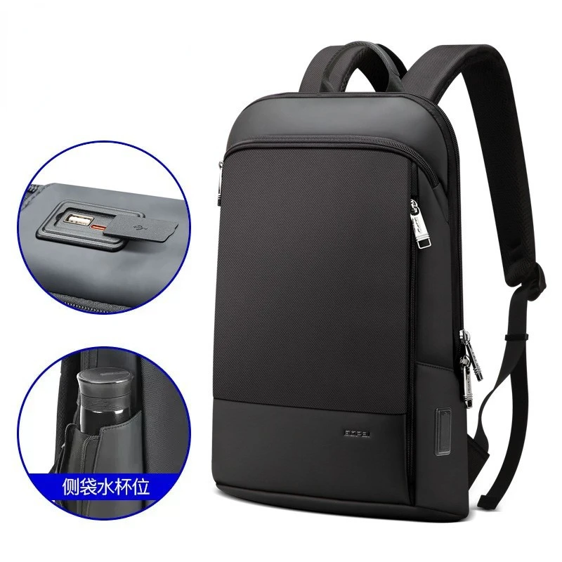 

Chikage Large Capacity Ultra-thin Backpack Simple Casual Computer Backpack Korean Fashion Student Nylon Men's Backpack