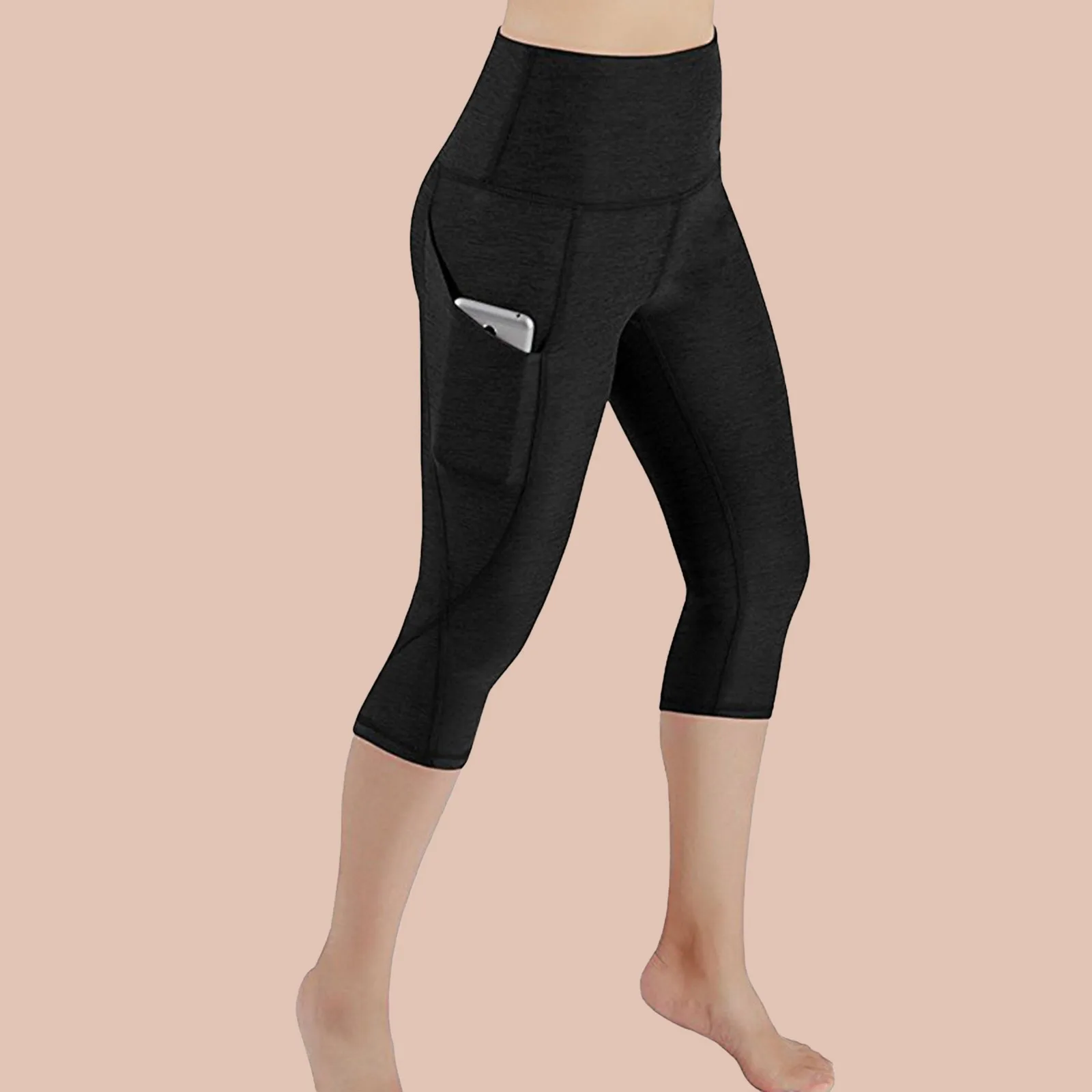 Yoga Shorts For Women Cotton Plus Out Yoga Sports Workout Women\'S Pants Running Pocket Leggings Shorts Leggings For Women