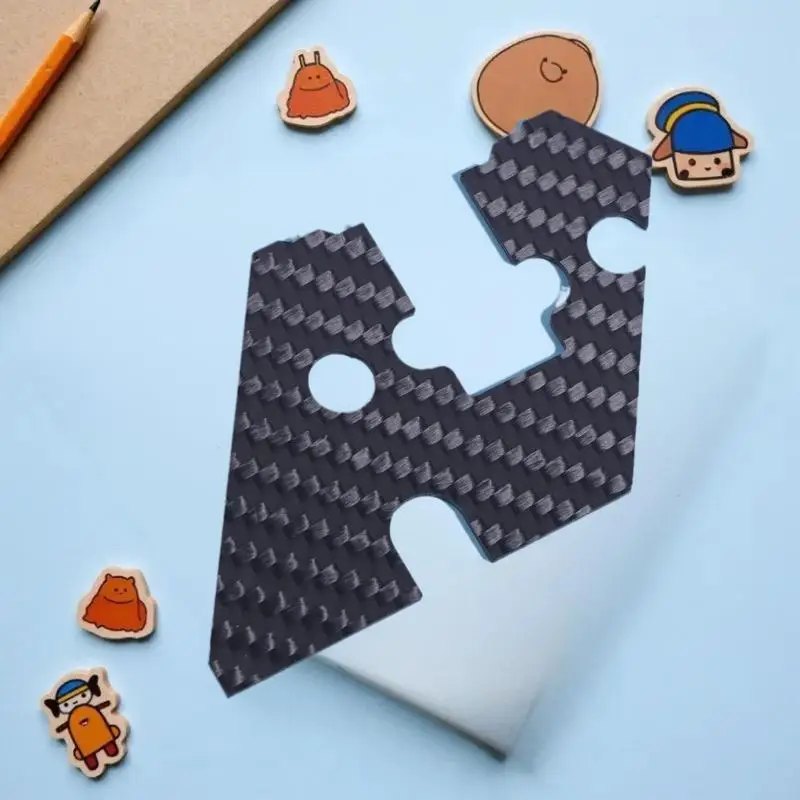 Capa de proteção contra poeira de fibra de carbono avançada para carros Tamiya TT02 TT-02 1/10 RC; Acessórios de instalação de qualidade