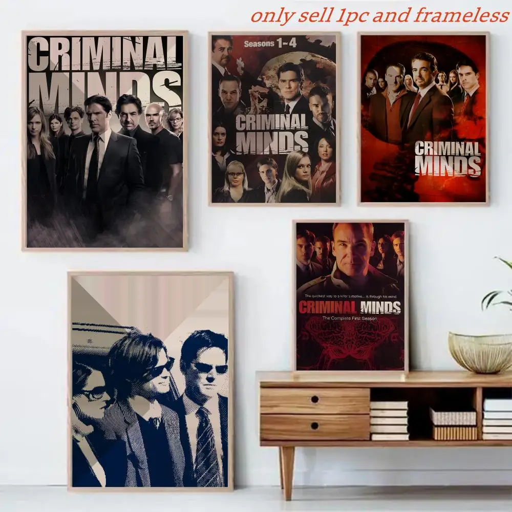 C-Criminal Minds Drama Show Poster HD Poster Wall Art Interior Hallway Home Decoration Holiday Gifts