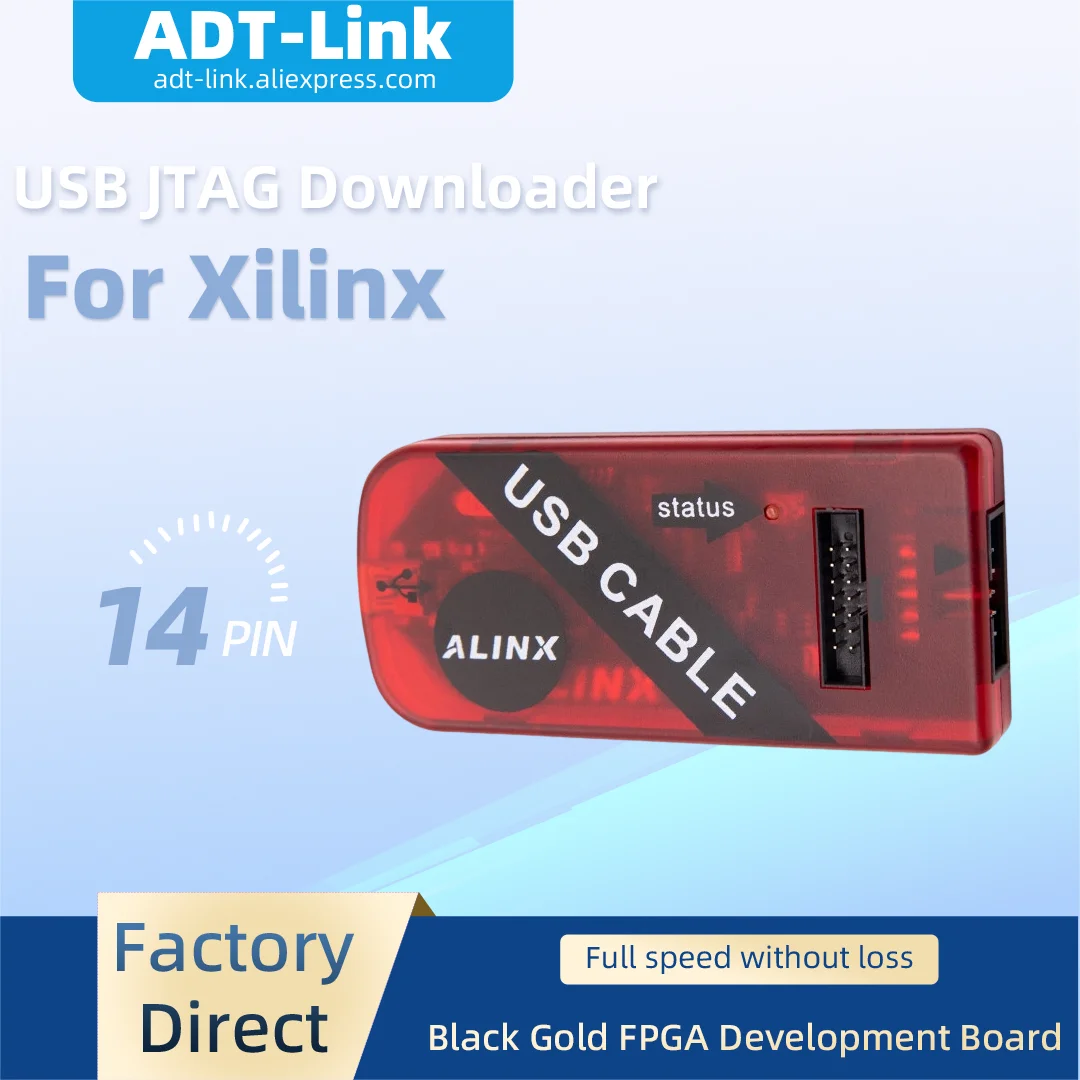 For Xilinx USB JTAG Downloader High Speed Programmer Emulator Black Gold FPGA Development Core Board Debug Download Cable