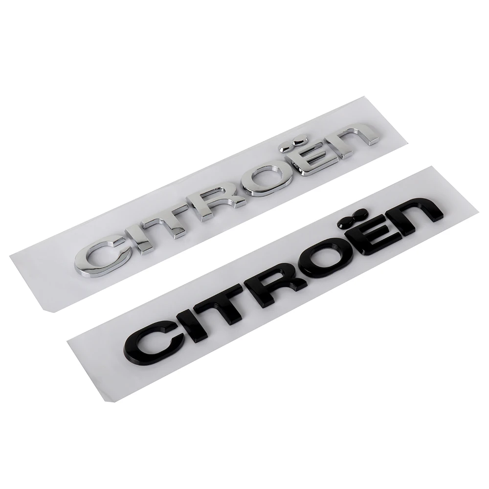 3D ABS Car Rear Trunk Logo Letter Stickers Decoration Accessories for Citroën C5X C6 DS C3-XR C4L C4 C1 C5 C6 VTS C-ELYSEE