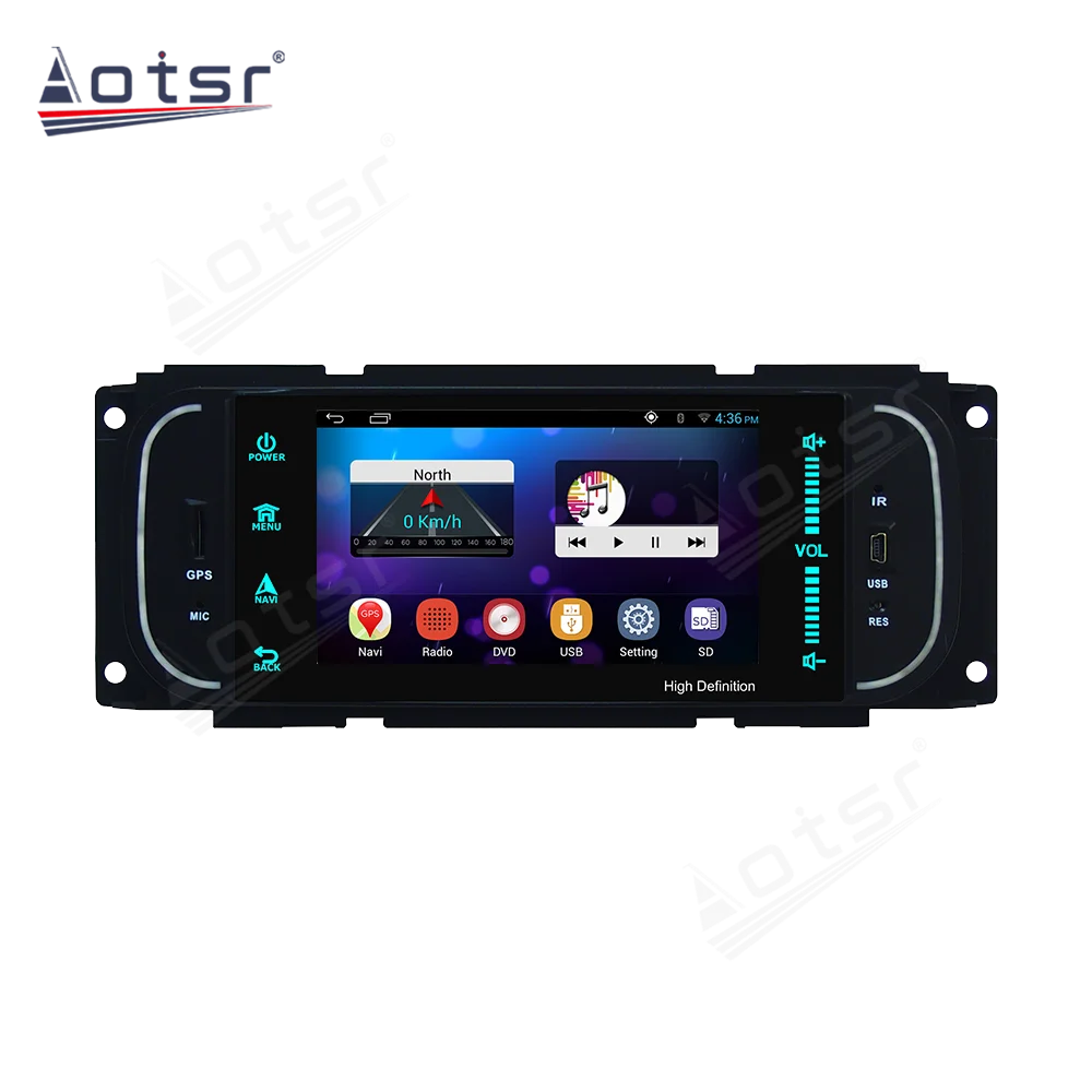Android 12 8+128G GPS For Chrysler Grand Voager 2007-2012 Car Radio Carplay Auto Touch Screen Multimedia Player Stereo Head Unit