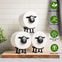 2025 Cute Sheep Dog Shape Toilet Tissue Rack Free Standing Storage Roll Paper Holder Animal Shape Decorative Toilet Paper Racks