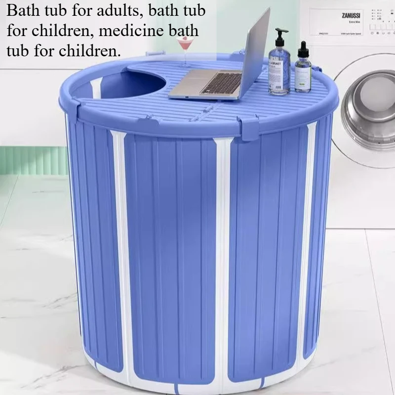 Cold Clearance Foldable Bathtub Hot Foot Mini Adults Foldable Bathtub Round Spa Vasca Da Bagno Pieghevole Portable Bath