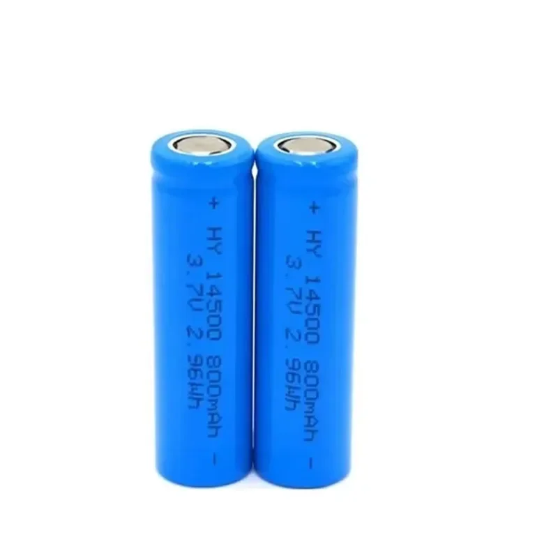 1-50pcs 3.7V 14500 800mAh Rechargeable Lithium Battery AA Suitable for Remote Control Mouse Clock Flashlight Shaver