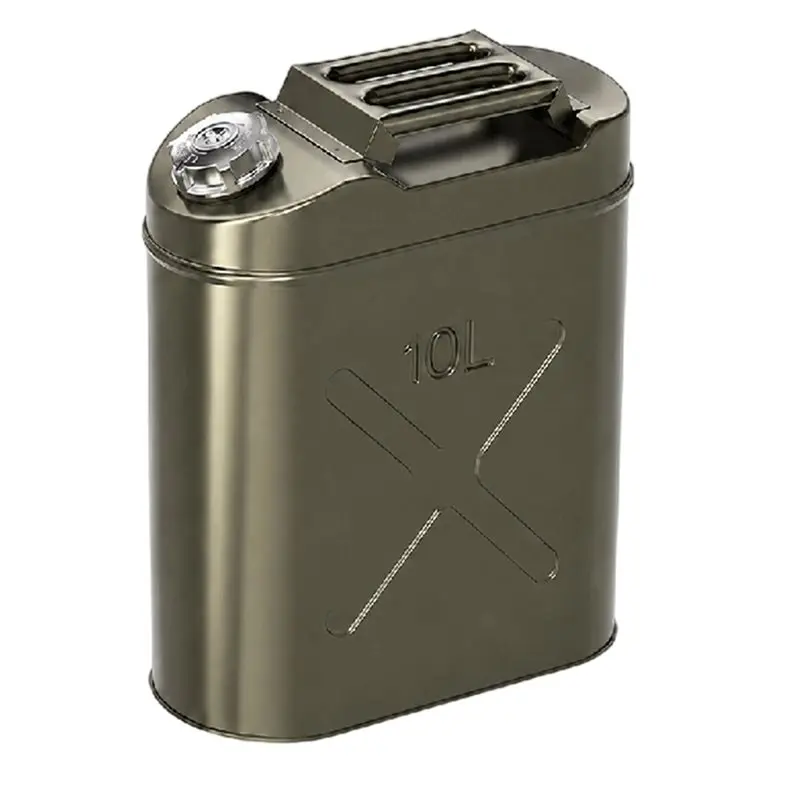 Vertical Oil Tank 10L Aluminum Cap Water Tank With Oil Guide Tube For Portable For Outdoor RV Camping-Boom
