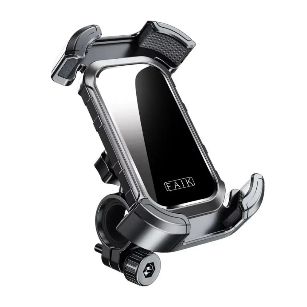

Four-Corner Clamping Mobile Phone Holder Multiple Shock-Proof Locking Mechanism Motorcycle Phone Holder Bicycle Phone Mount