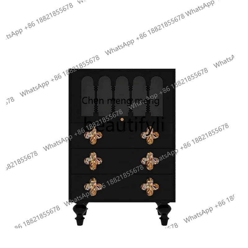 G Multi-layer lockers, living room, bedroom against the wall, home custom solid wood display, storage, retro chest