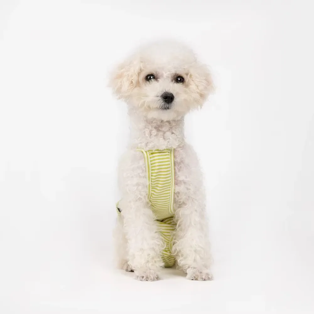 

Pet Jumpsuit Female Dog Physiological Pants Underwear Washable Dog Sanitary Panties Stripped Belly Wrap Cat Dog Shorts Diapers