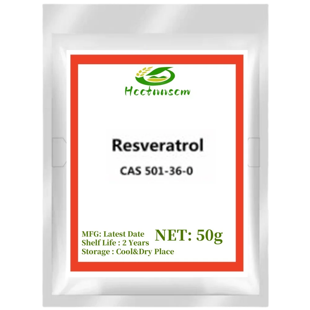 Hot Sale Resveratrol Powder Pure Cosmetics Skin Whitening Cas 501-36-0