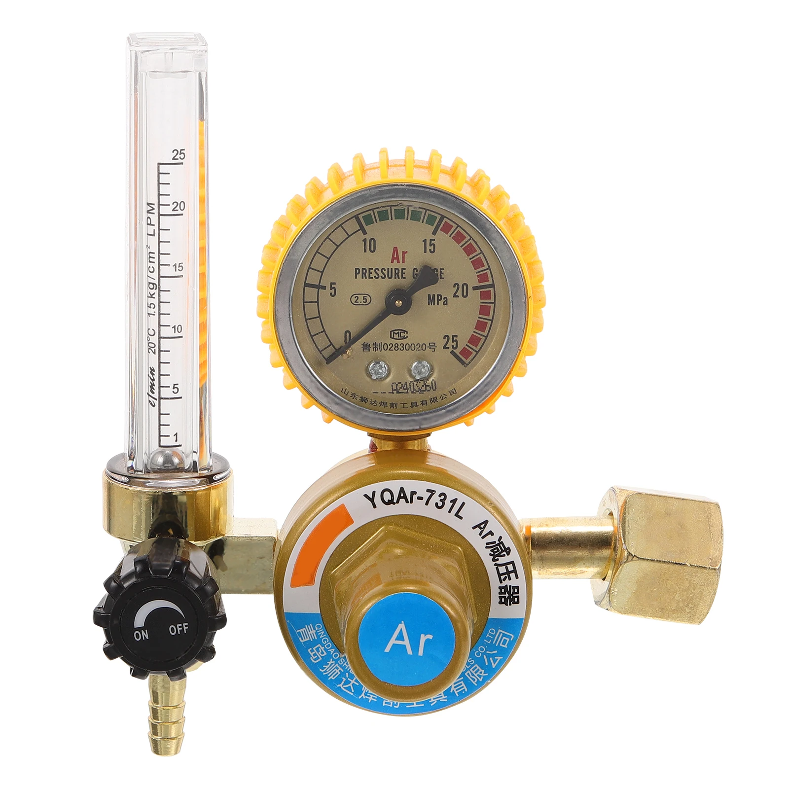 

Argon Regulator Welding Gas Meter Durable Pressure Gauge Anti-Fall Flow Indicator Gas Welder Accessories Safety Control