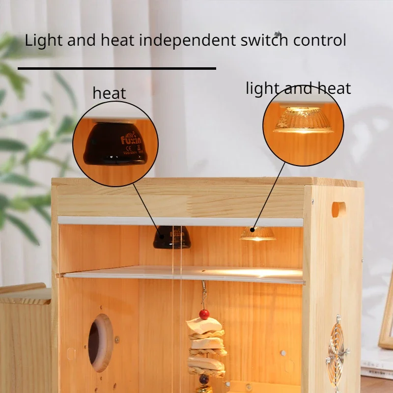 Wooden Pigeon Breeding Cage Bird Heats The Incubator House With Swing For Young Dog