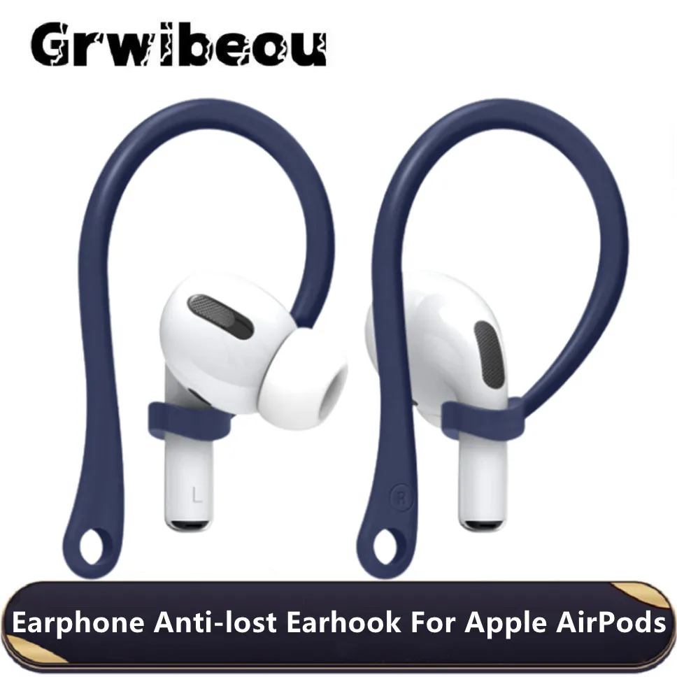 Soft Silicone Earphones Anti Lost Hook for Apple Airpods 1 2 3 Air Pods Pro  Bluetooth Wireless Headphone Ear Cord Accessories