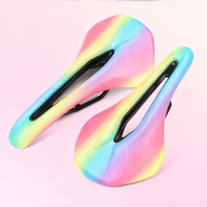 

Rainbow Wide Bicycle Saddle 180mm 200mm Ergonomic Comfort Bike Seat Cushion for Men Women MTB Road BMX Racing Cycling