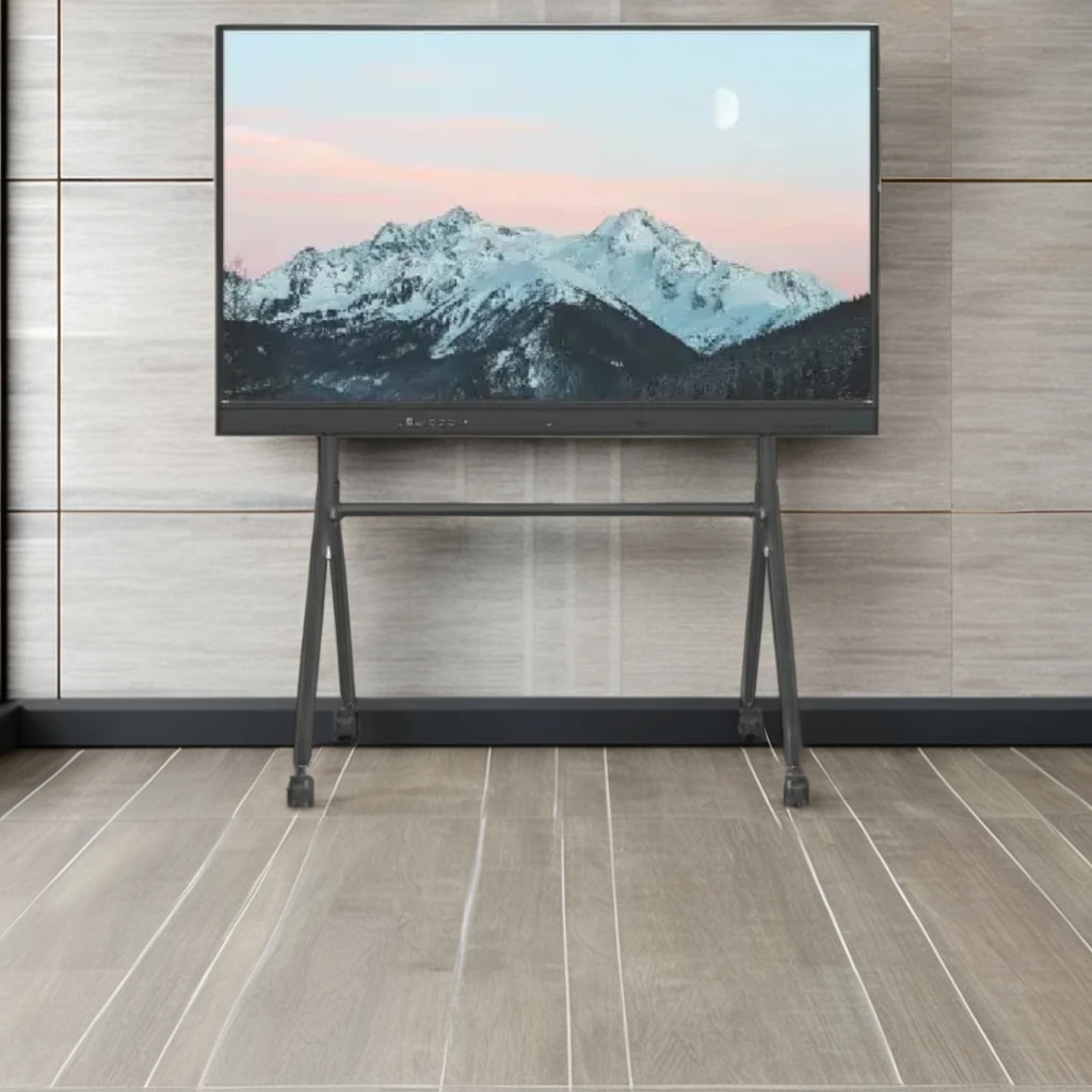 STLF New Design Heavy-Duty 55"-86" Mobile TV Trolley Stand New Design Metal Mobile Cart Mounts & Carts