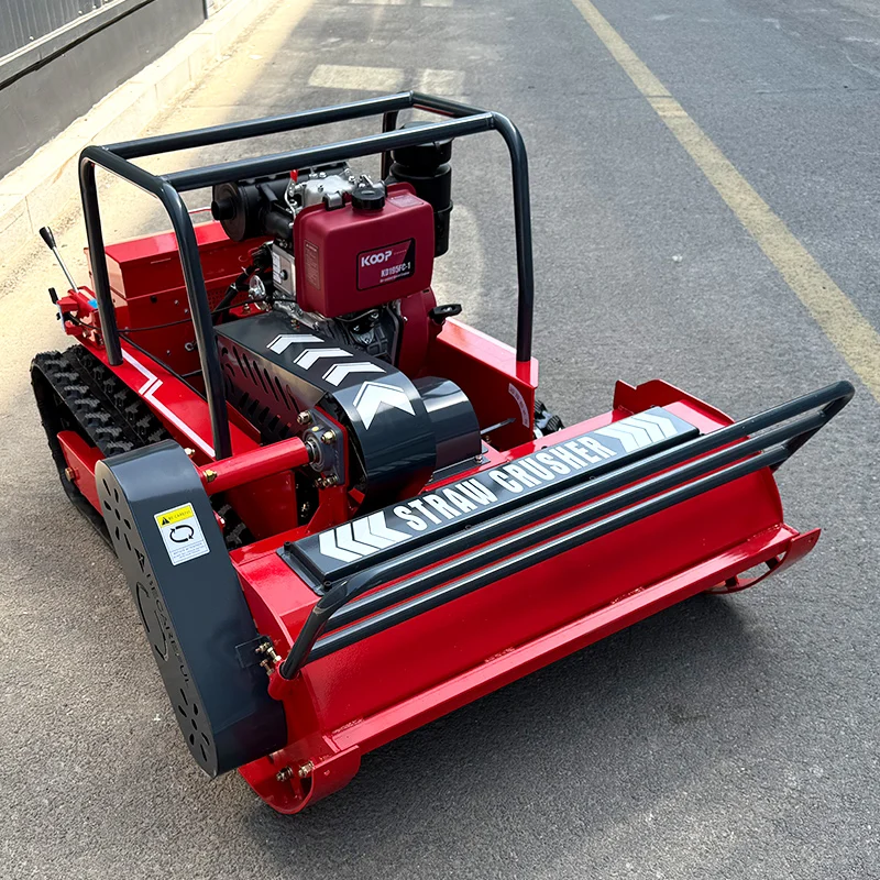 Customized    800mm 1000mm 1200mm Robot Lawn Mower Robot Self Propelled Remote Control Flail Mower