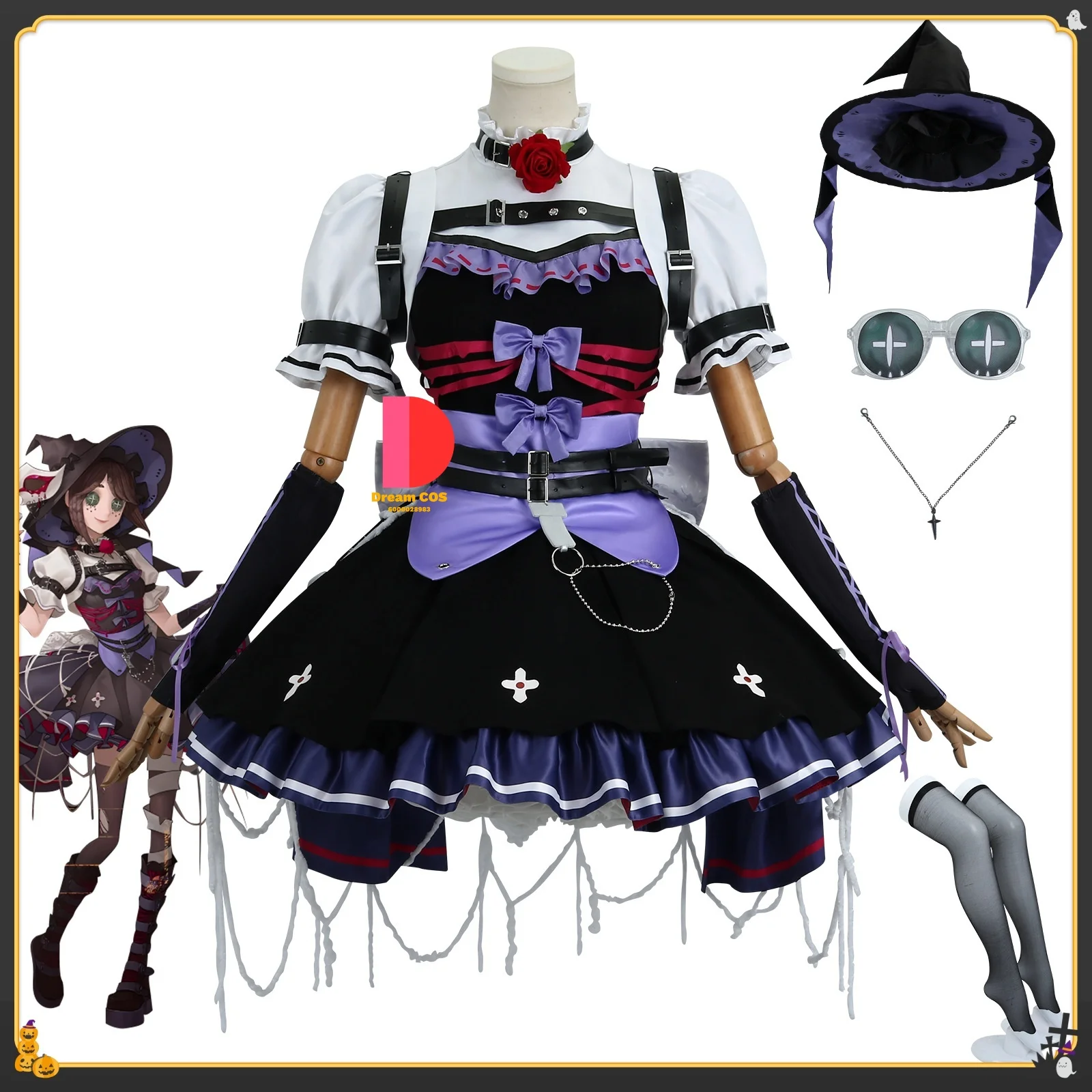 

Identity V Gardener Emma Woods Concert Festival Role-playing Anime-style Games Cosplay Costume Complete Women's Outfit Beautiful