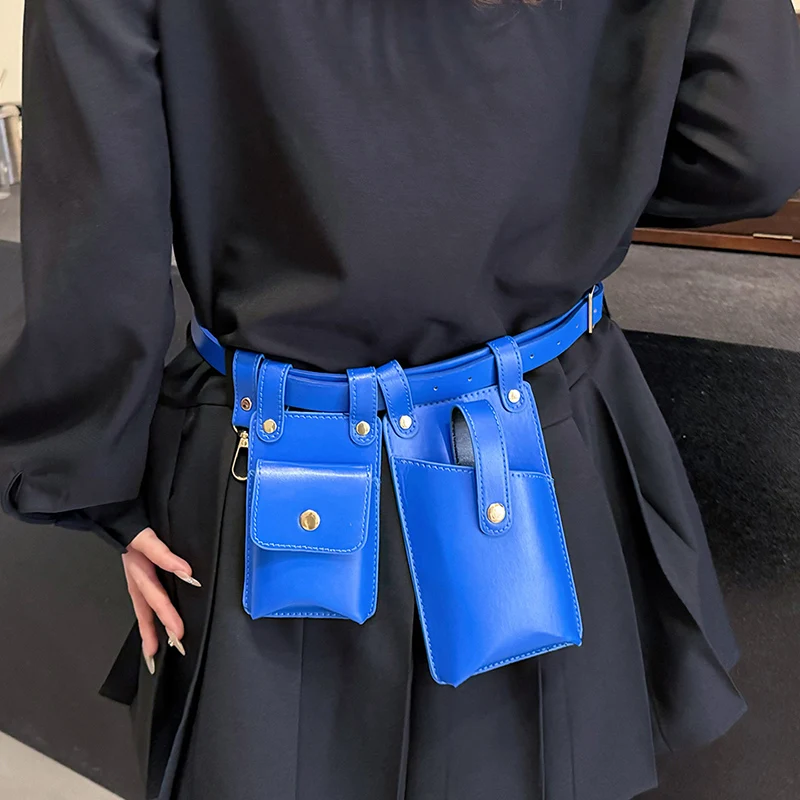 Women Waist Bag Fashion Phone Bag Luxury Waist Pack High Quality PU Shoulder Crossbody Chest Bag Lady Designer Belt Fanny Pack