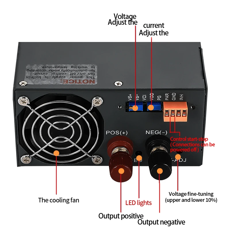 MZMW SK2000 2000W Switching Power Supply 0-12V 24V 36V 48V 60V 80V 110V 220V AC/DC Adjustable Voltage Current High Power SMPS