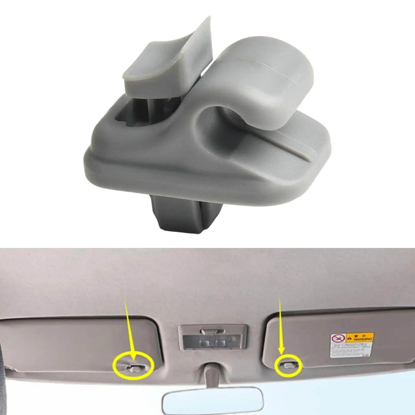 Easy Install Sun Visor Clip Holder Auto Vanity Mirror Bracket Practical Retainer for APV Jimny Grand Liana