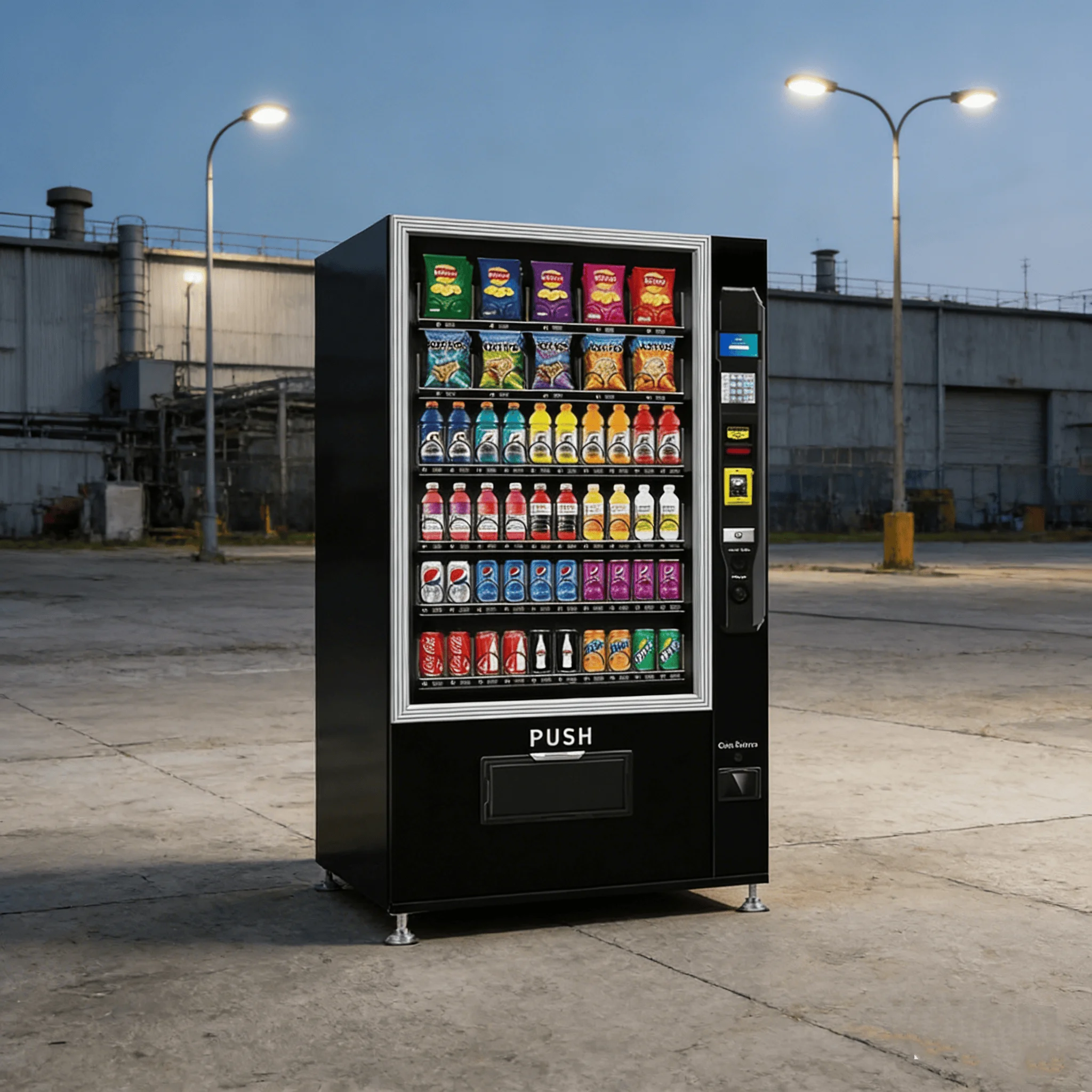 Europe 2025 New Trend Digital Vending Machine for Drinks and Snacks Chips Soda Beer Beverage Vending Machine with Cooling System