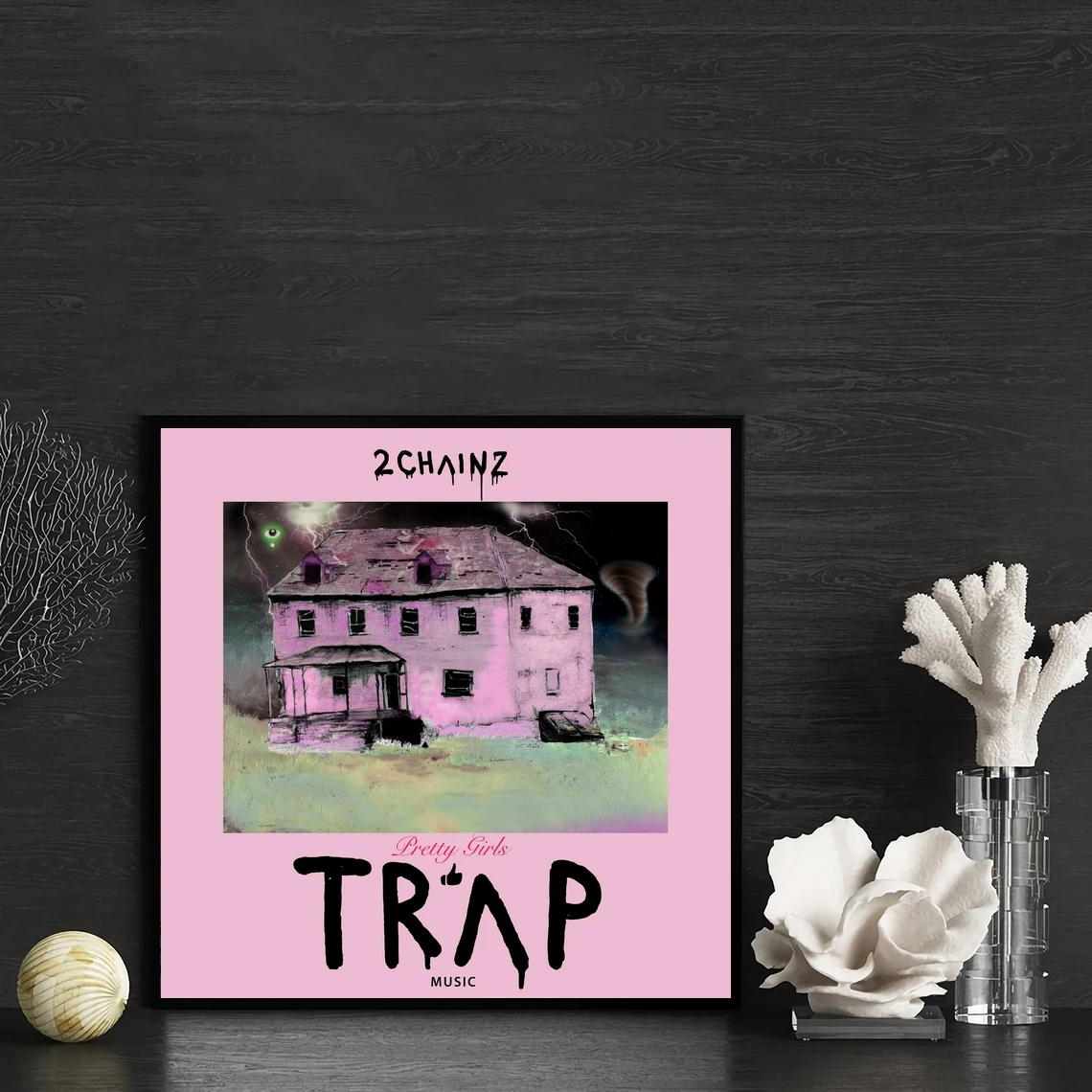 2 Chainz Pretty Girls Like Trap Music Album Cover Poster HD Printable Canvas Art Print Home Decor Wall Painting ( No Frame )