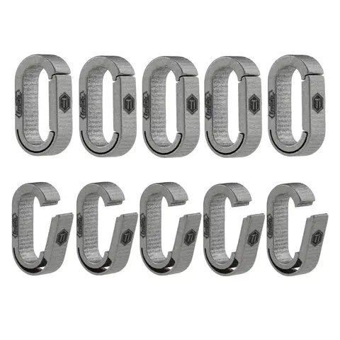 keyunity KA42 10PCS Mini Split Key Ring Quick Release Key Organizer