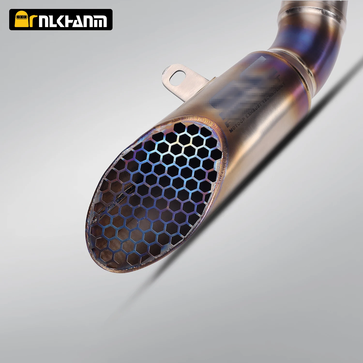 For RSV4 Motorcycle Exhaust Modified Full Ti.alloy Honeycomb Muffler Pipe Original Interface For RSV4 2015-2024
